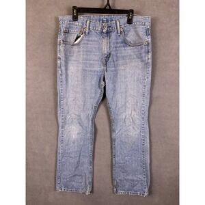 Levis 527 Mens Jeans Size 34x30 Blue Classic Boot Cut Cowboy Western Low Rise